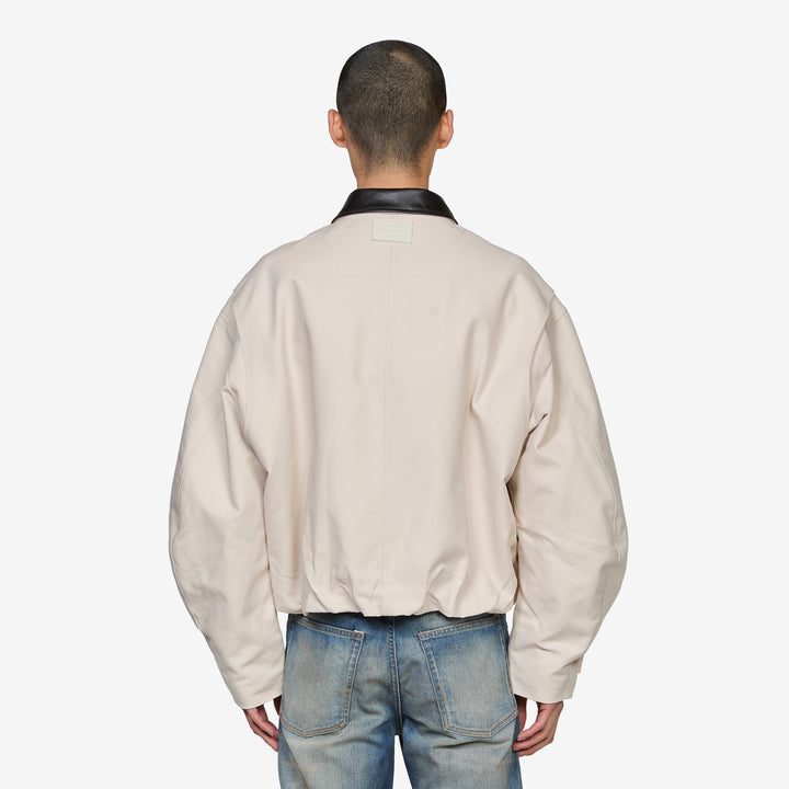Opado Double Cotton Satin Jacket Light Taupe
