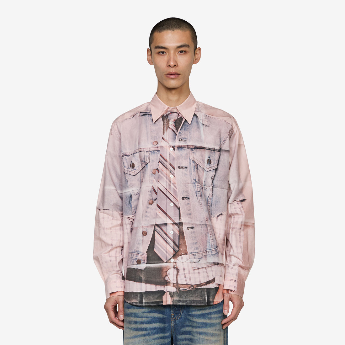 Sarona Longsleeve Photopaper Poplin Shirt Pink Shirts