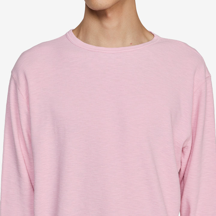 Waffle T-Shirt Longsleeve 690 Pink