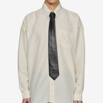 Leather Tie Black