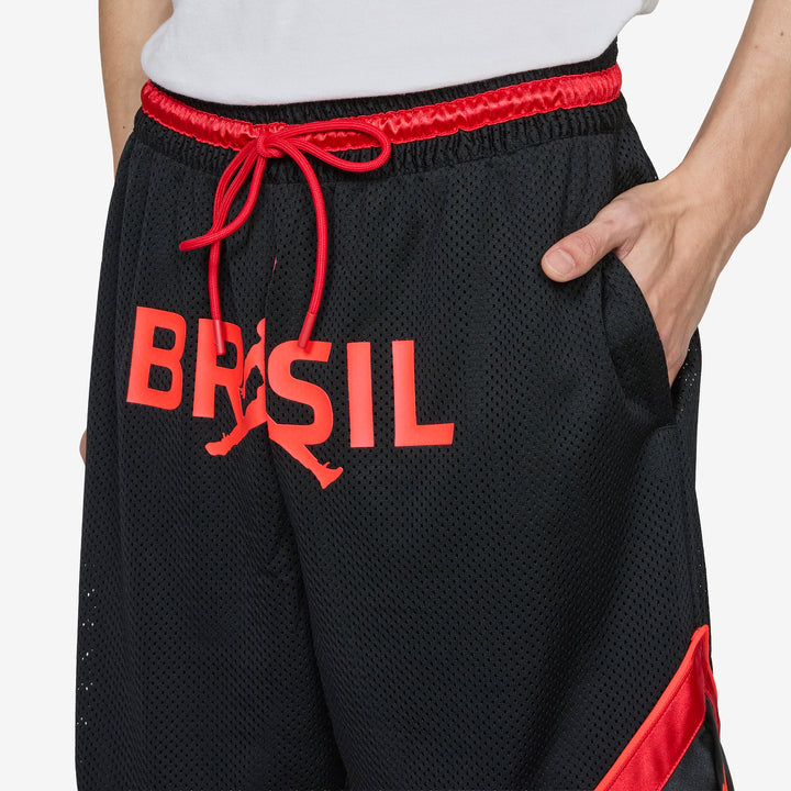 Diamond Shorts Black | University Red