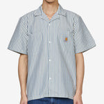 Leavel Shirt Leavel Stripe Blue River | Wax