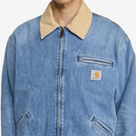 OG Detroit Jacket Blue | Dusty H Brown Burst Washed