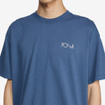Contrast Stroke Logo T-Shirt Grey Blue