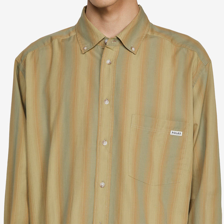 Ben Shirt Green Stripe