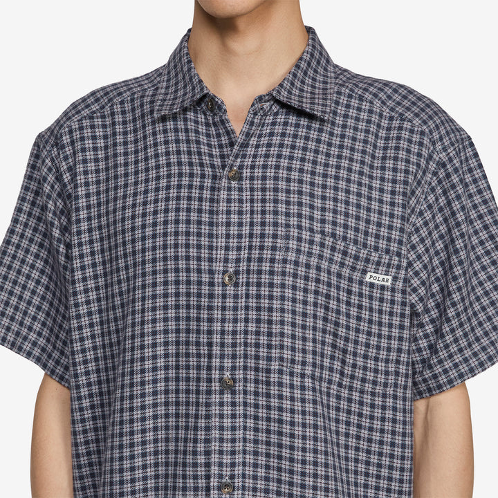 Mitchell Shirt Petrol | Bordeaux