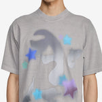 Airbrush T-Shirt Dark Silver