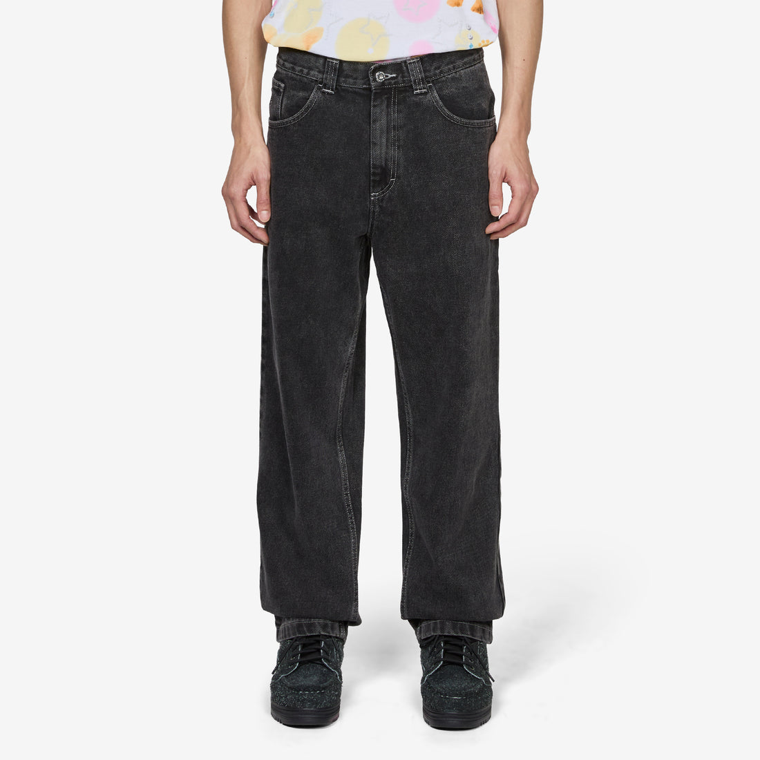 93! Pants Silver Black Pants