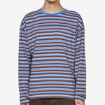 Stripe Longsleeve Pocket T-Shirt 210 Blue