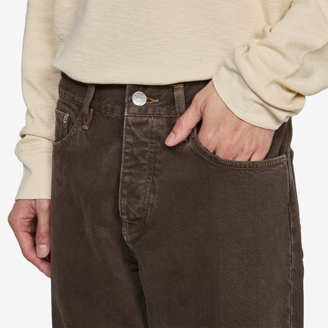 Loose Jeans 170 Vintage Brown Pants