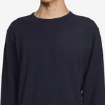 Waffle T-Shirt Longsleeve 200 Navy