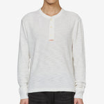 Textured Waffle-Knit Henley Shirt Nevis