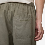 Plott Peached Light Cotton Twill Trouser Dusty Green