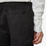 Plott Peached Light Cotton Twill Trouser Black