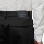 Palass Classic Cotton Satin Trouser Black