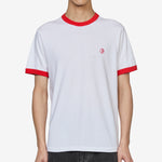 Ringer T-Shirt White | Red