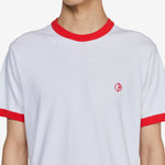 Ringer T-Shirt White | Red
