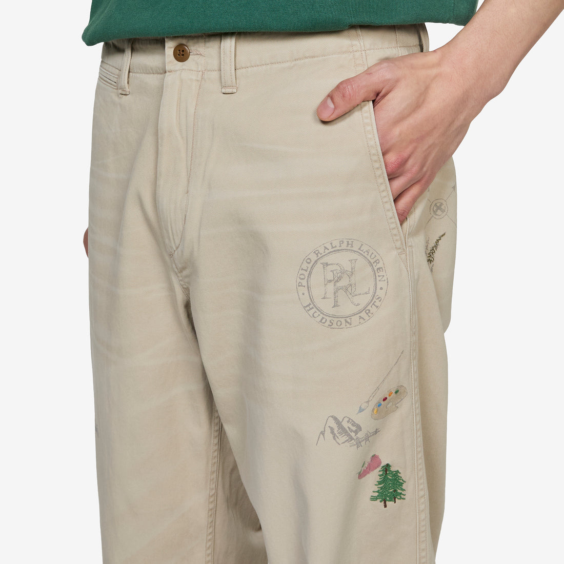 Bedford Straight Fit Graphic Pant Classic Khaki Pants