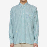 Classic Fit Paint-Splatter Striped Shirt Broadcloth Stripe