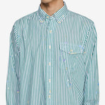 Classic Fit Paint-Splatter Striped Shirt Broadcloth Stripe
