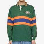 Vintage Embroidered Rugby Shirt Grass Green | Multi