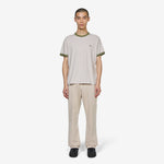Ringer T-Shirt Pale Taupe | Army Green