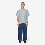 Leavel Shirt Leavel Stripe Blue River | Wax
