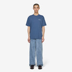 Contrast Stroke Logo T-Shirt Grey Blue