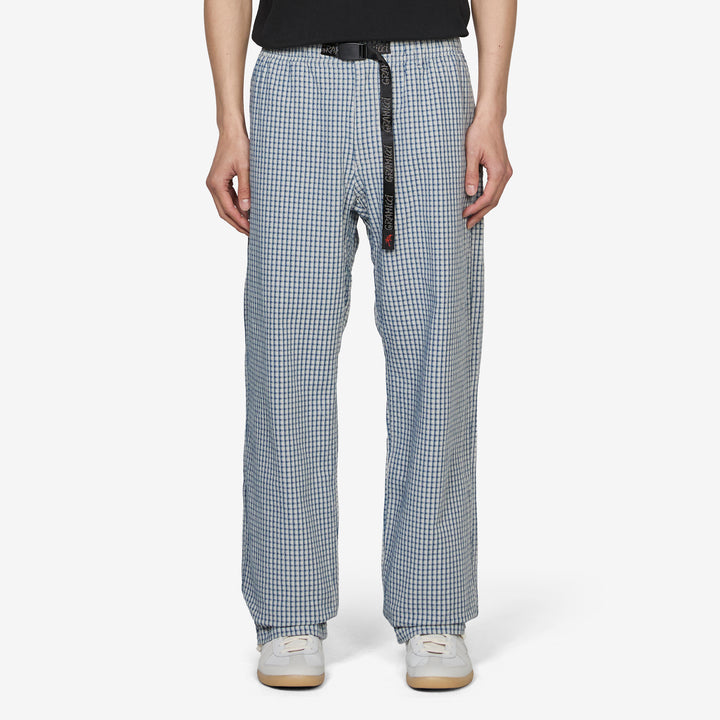 Dobby Plaid Gramicci Pant Straight Fit Royal Front