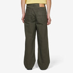 Loose Cut Cotton Ripstop Pants Washed Khaki
