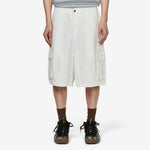 Cotton Ripstop Cargo Shorts Vintage White