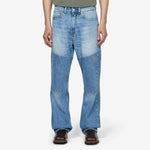 Third Cut Jeans Patched Saddle Repair Wash