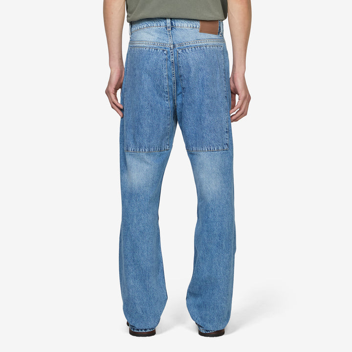 Third Cut Jeans Patched Saddle Repair Wash