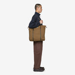 Utility Tote Bag Brown Check