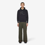 Raglan Drawstring Hoodie Vintage Black