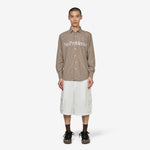 No Problemo Poplin Longsleeve Shirt Brown