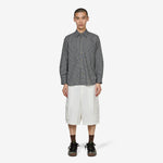 Longsleeve Black Plaid Shirt Black | White