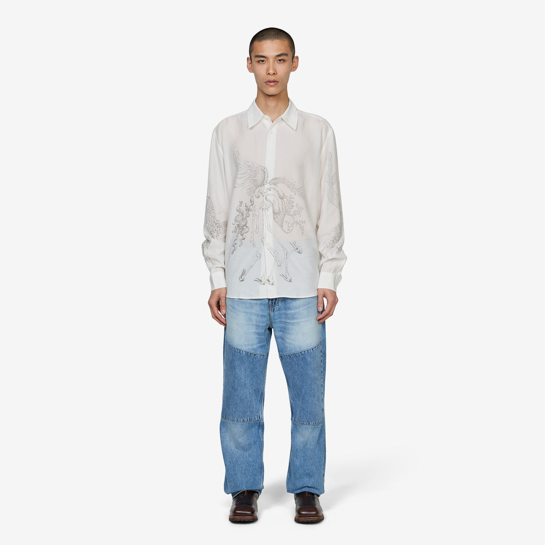 Beyond Shirt Pointillism Allegory Print Shirts