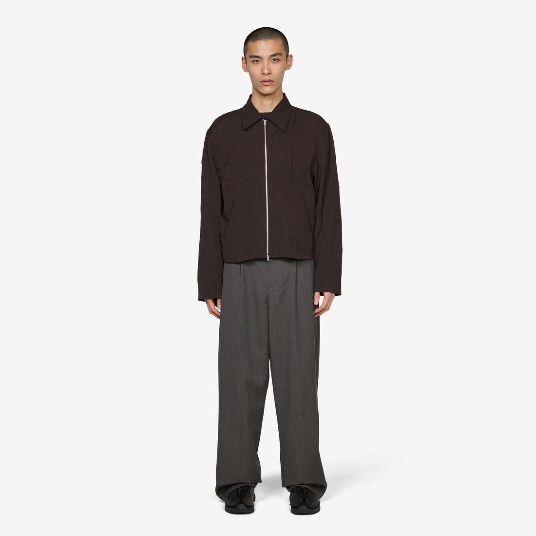 Mini Jacket Obscura Brown Imprint Wool Jackets
