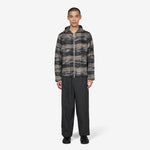 Full Zip Hood Night Woods Check Lofty Wool