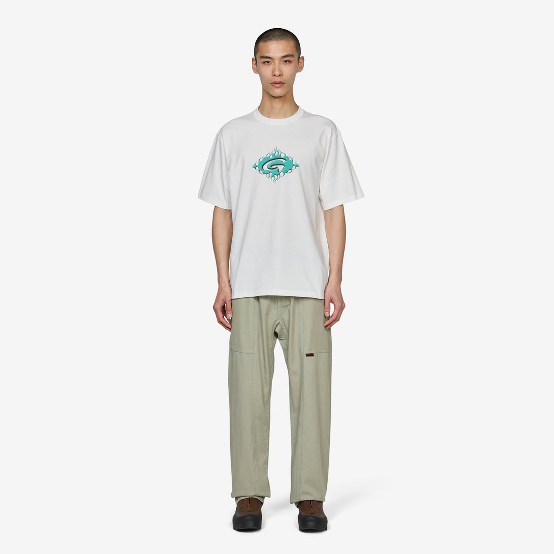 Flames T-Shirt White Tees