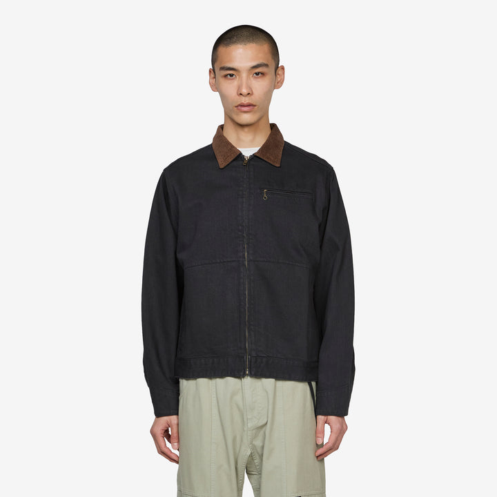 Japanese Denim Trucker True Black Front