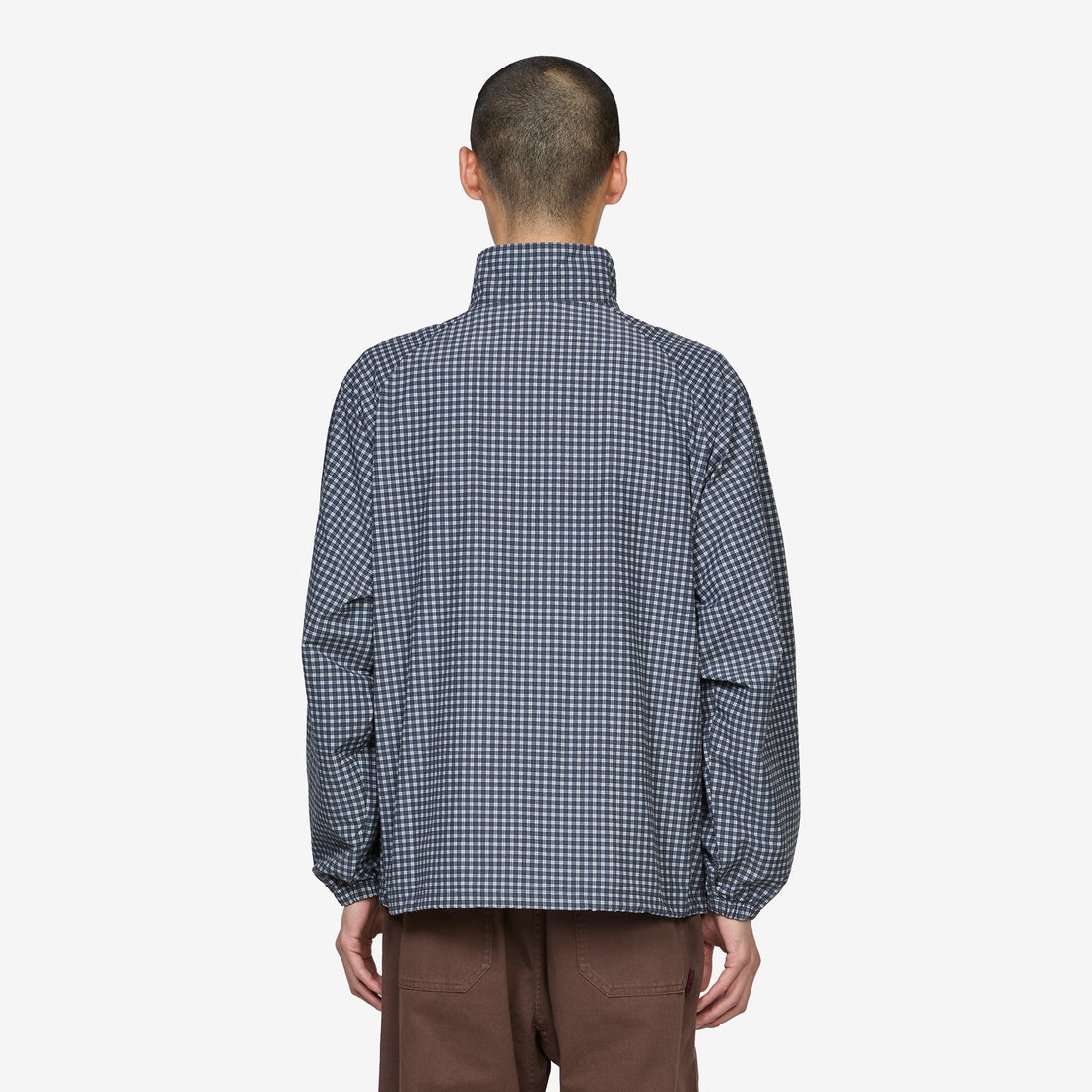 Mini Check Nylon Jacket Navy Check Jackets