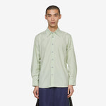 Longsleeve Green Stripe Poplin Shirt Green | White | Yellow