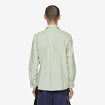 Longsleeve Green Stripe Poplin Shirt Green | White | Yellow