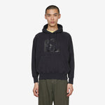 Raglan Drawstring Hoodie Vintage Black