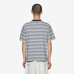 Knitted Stripes T-Shirt White | Grey | Black