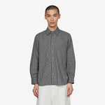 Longsleeve Black Plaid Shirt Black | White