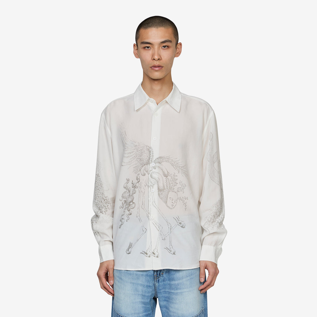 Beyond Shirt Pointillism Allegory Print Shirts