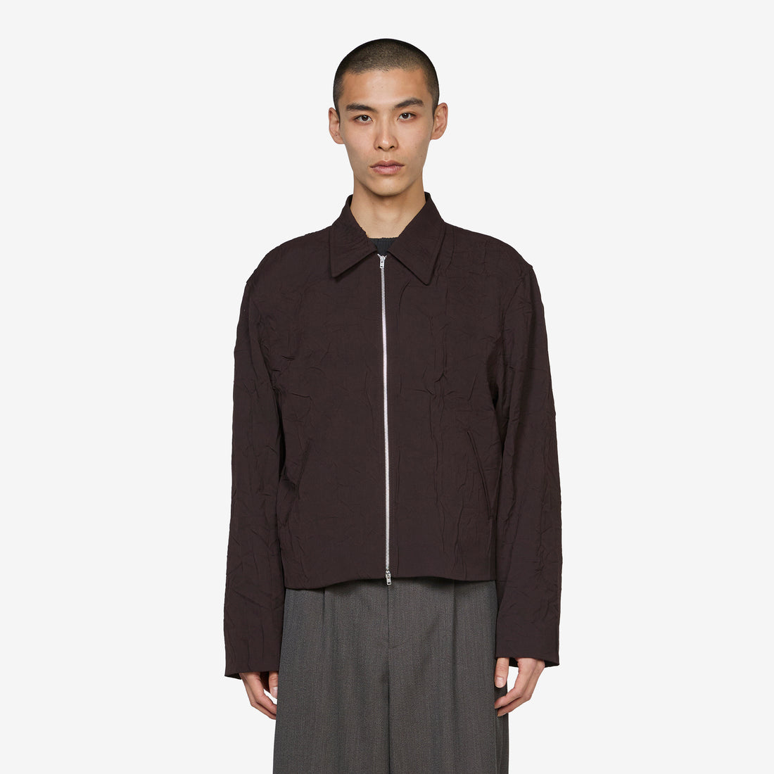 Mini Jacket Obscura Brown Imprint Wool Jackets